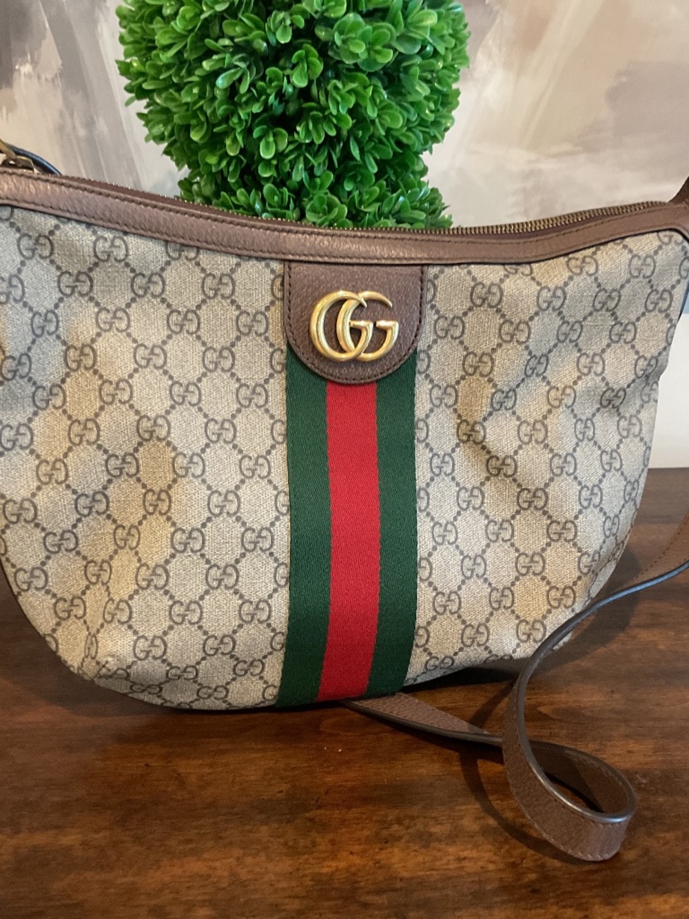 Authentic Gucci Ophidia Monogram Hobo Bag